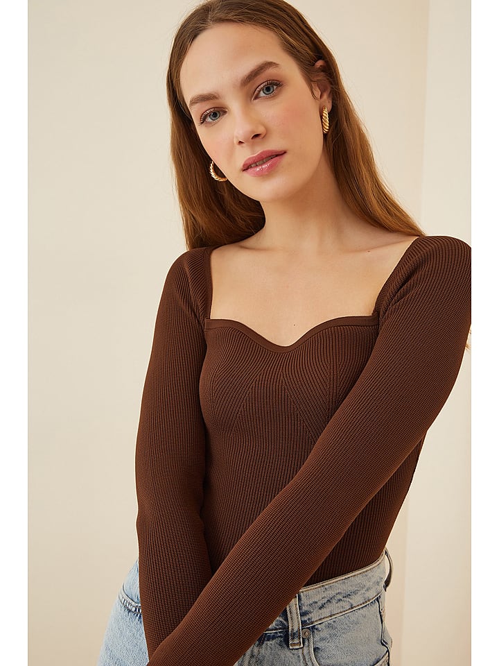 Happiness Istanbul Koszulka w kolorze brązowym rozmiar: S/M