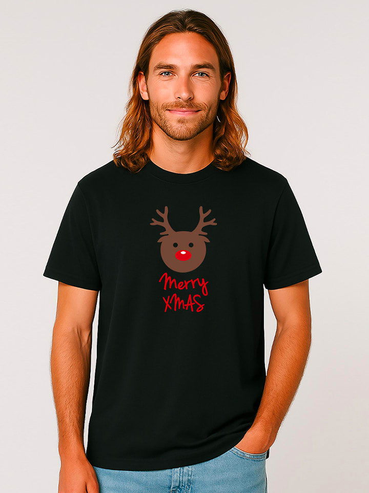 WOOOP Koszulka "Merry Xmas" w kolorze czarnym rozmiar: S