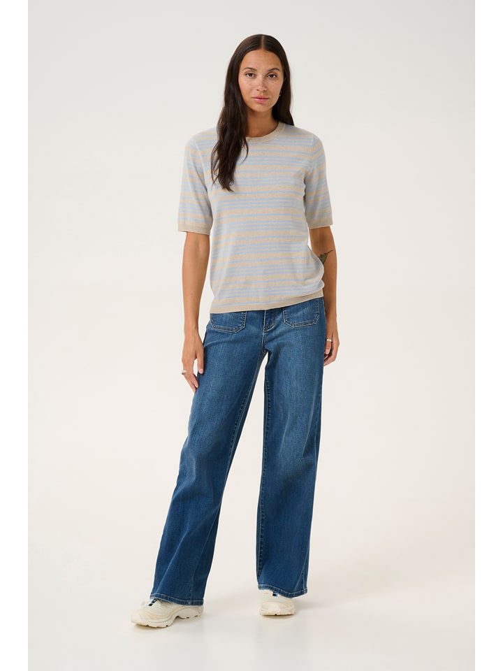 Kaffe Sweter w kolorze beżowym rozmiar: XS