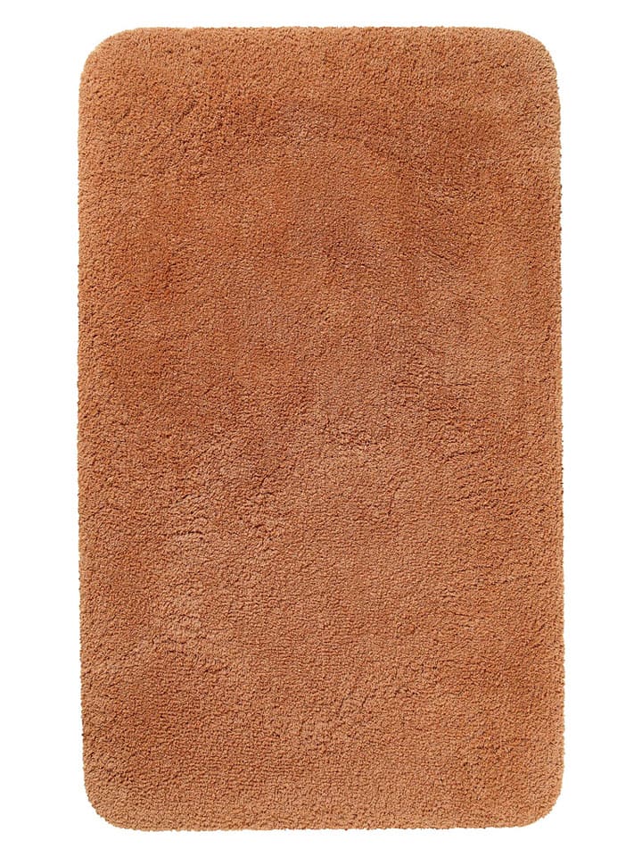 Homie Living Dywanik łazienkowy "Porto Azzurro" w kolorze pomarańczowym rozmiar: 55x65 cm