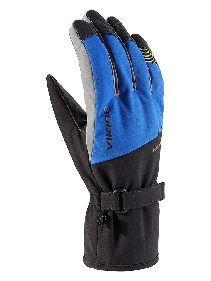 Viking Rękawiczki narciarskie "Diran" w kolorze czarno-niebieskim rozmiar: 9