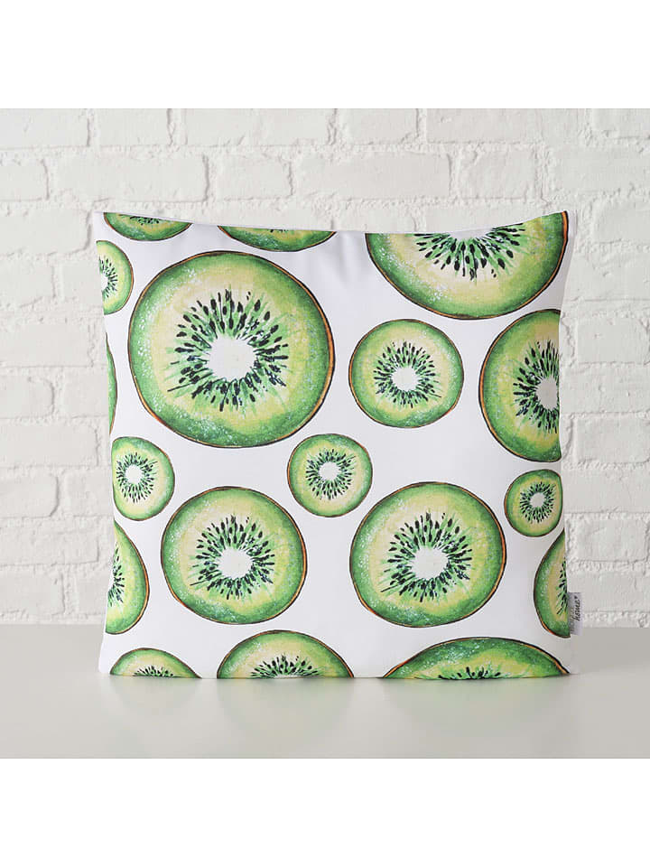 Boltze Poduszka "Kiwia" w kolorze zielonym - 45 x 45 cm rozmiar: onesize
