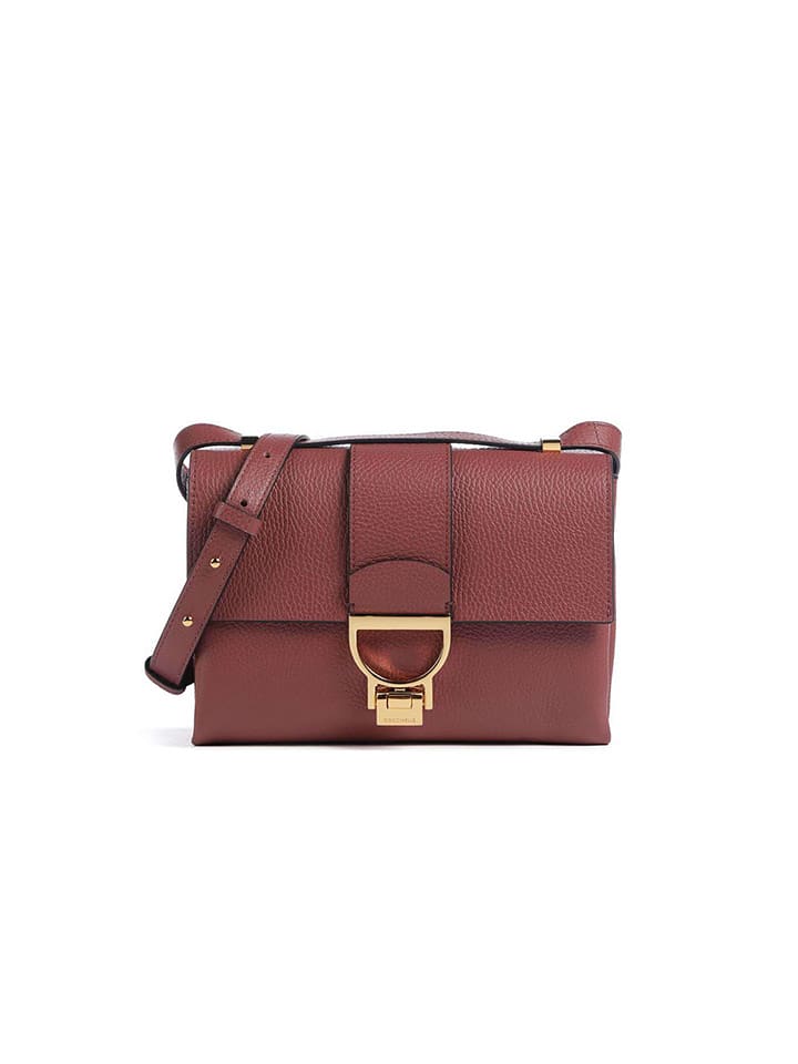 COCCINELLE Skórzana torebka w kolorze bordowym - 23 x 17 x 7 cm rozmiar: onesize