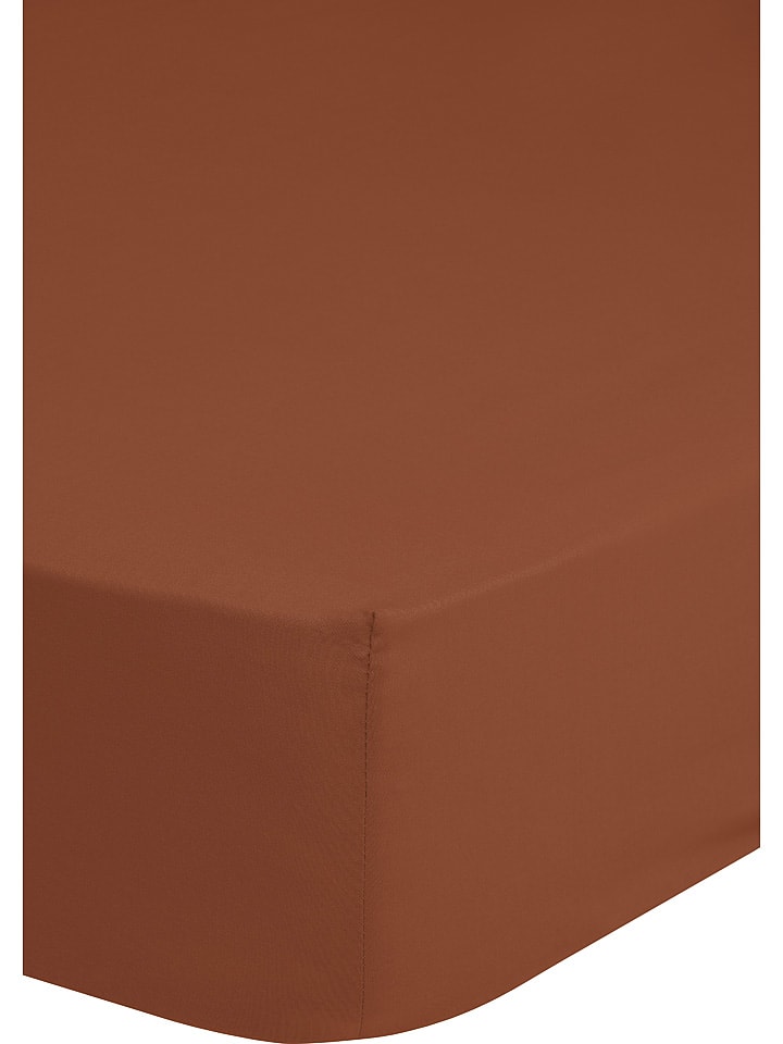 Good Morning Dżersejowe prześcieradło w kolorze pomarańczowym na gumce rozmiar: 180x220 cm