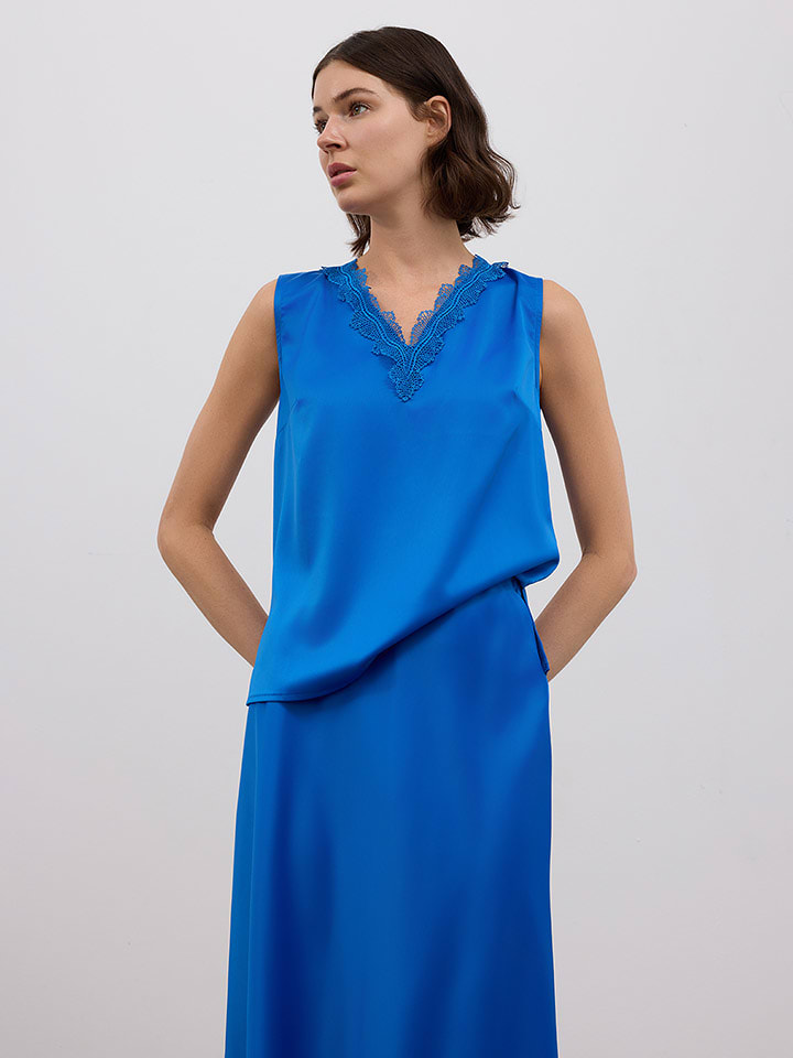 BGN Top w kolorze niebieskim rozmiar: 36