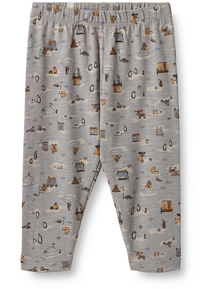 Wheat Legginsy "Silas" w kolorze szarym rozmiar: 62