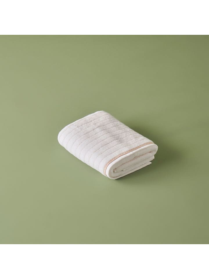 BELLA MAISON Ręcznik "Belinda" w kolorze beżowo-białym do rąk rozmiar: 50x70 cm