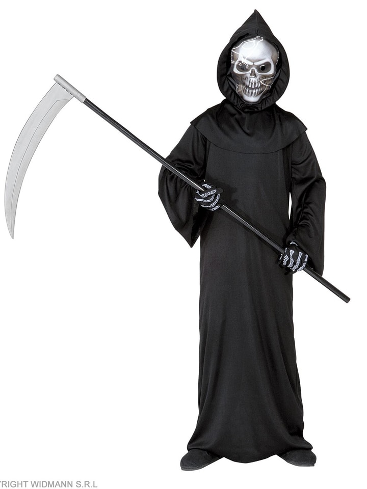 Carnival Party 3-częściowy kostium "Grim reaper" w kolorze czarnym rozmiar: 128