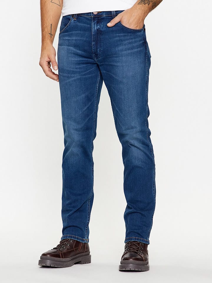 Wrangler Dżinsy "Greensboro" - Slim fit - w kolorze granatowym rozmiar: W31/L34
