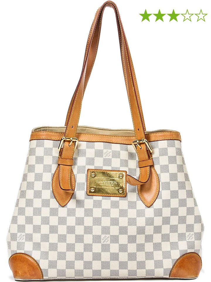 Louis Vuitton Torebka "Hampstead MM" w kolorze kremowo-brązowym - 35,5 x 27,5 x 17 cm rozmiar: onesize