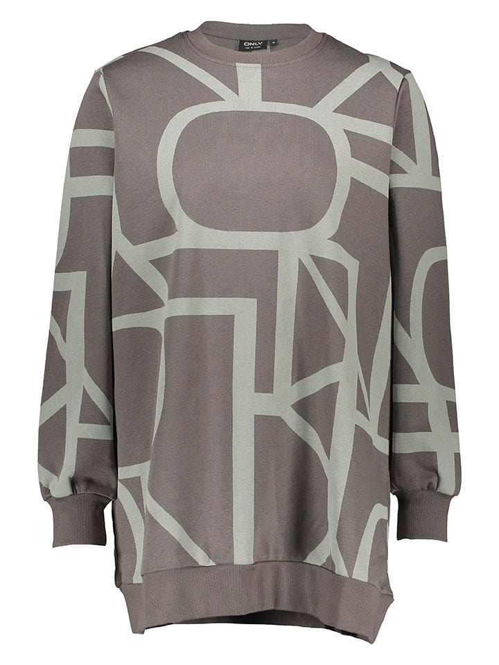 ONLY Bluza w kolorze brązowo-jasnozielonym rozmiar: XS