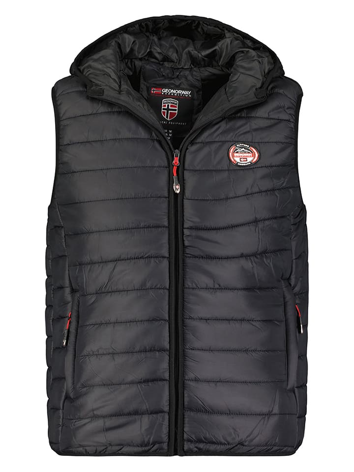 Geographical Norway Kamizelka pikowana "Vamigo" w kolorze czarnym rozmiar: 152