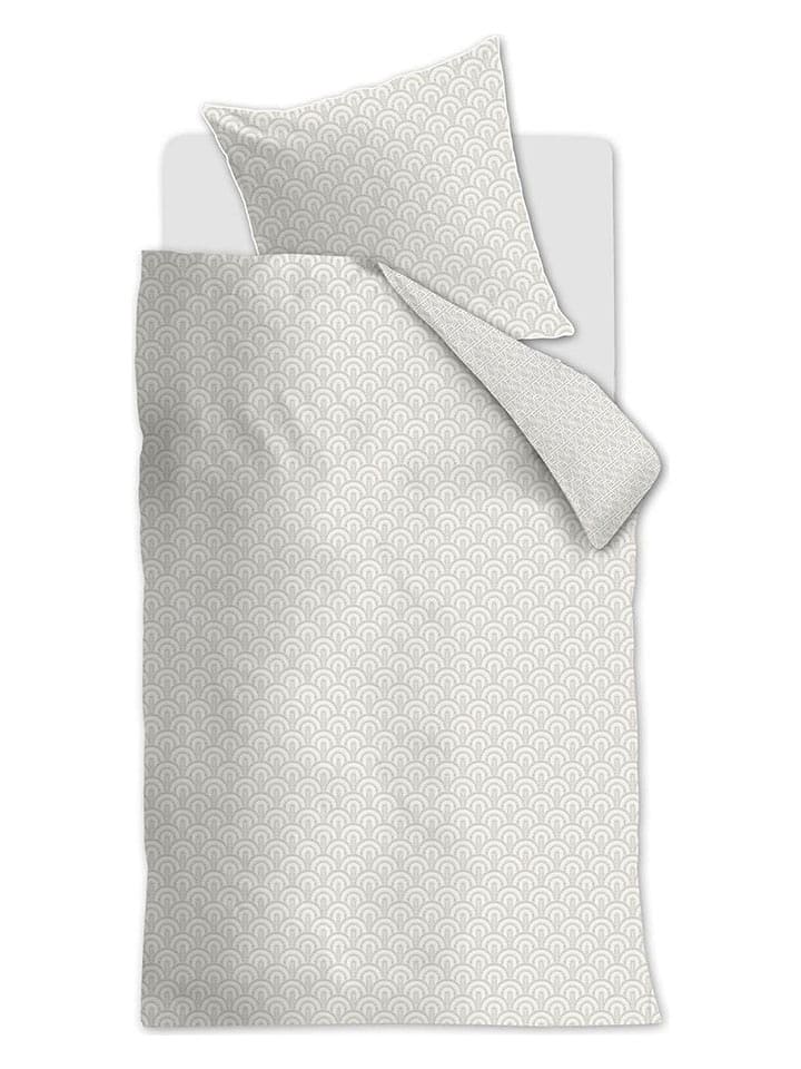 Rivièra Maison Komplet pościeli "Arched" w kolorze jasnoszaro-białym rozmiar: 135x200 cm