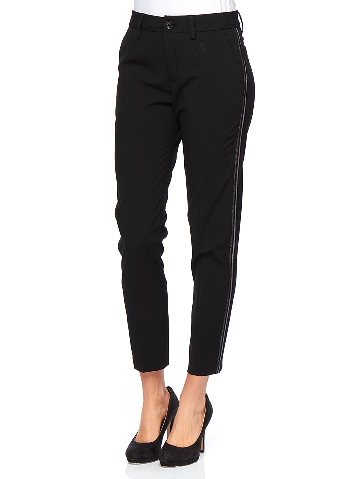 Herrlicher Spodnie chino "Lovely" w kolorze czarnym rozmiar: W24