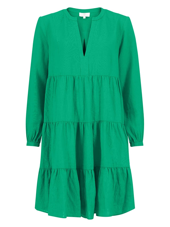 FYNCH-HATTON Lniana sukienka w kolorze zielonym rozmiar: 42