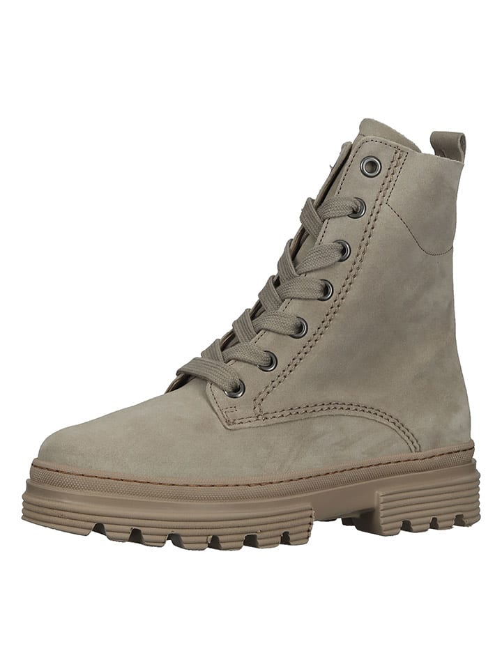 Gabor Skórzane botki w kolorze szarym rozmiar: 40