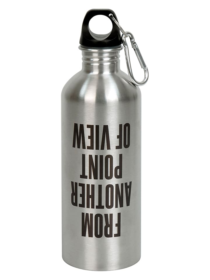 Könitz Bidon "From another" w kolorze srebrno-czarnym - 600 ml rozmiar: onesize