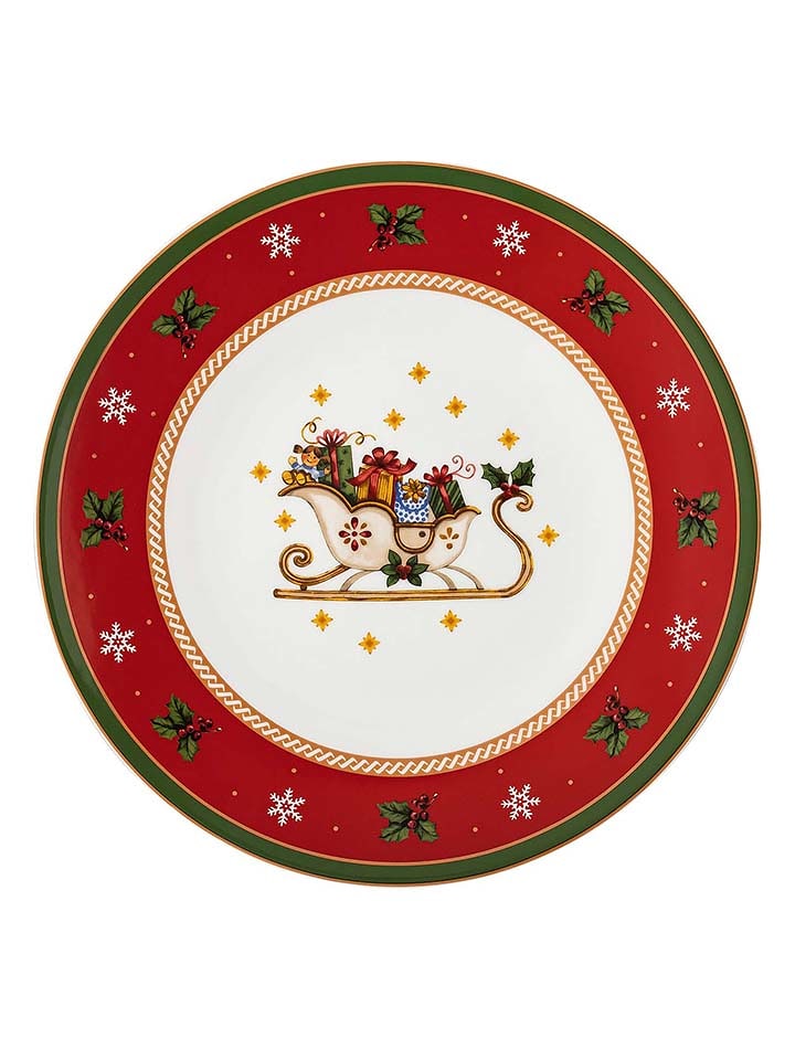 Hutschenreuther Talerz w kolorze czerwonym na ciastka - Ø 31 cm rozmiar: onesize