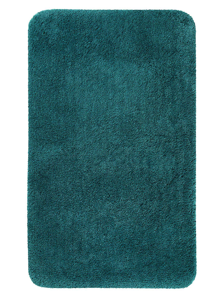 Homie Living Dywanik łazienkowy "Porto Azzurro" w kolorze morskim rozmiar: 70x120 cm
