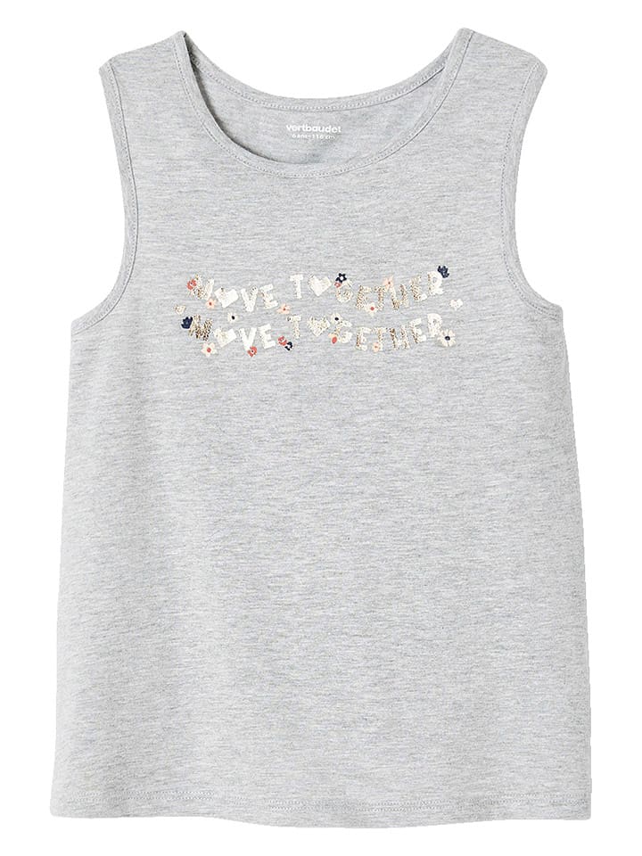 vertbaudet Top w kolorze szarym rozmiar: 104