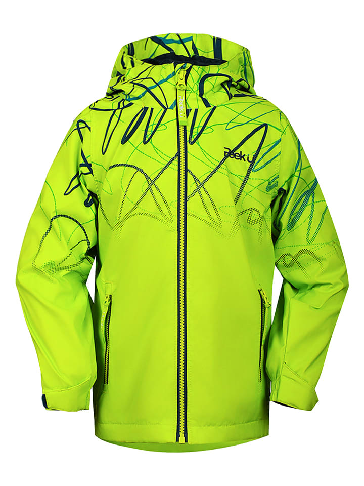 Peek U Kurtka przeciwdeszczowa "Lev" w kolorze żółtym rozmiar: 164