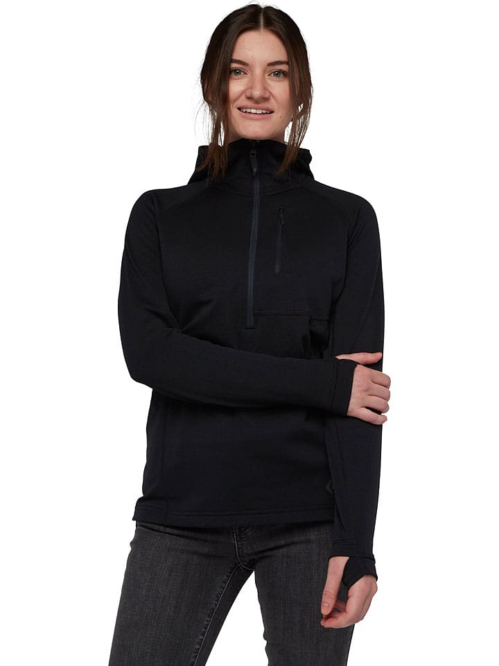 Black Diamond Kurtka polarowa "Coefficient QZ" w kolorze czarnym rozmiar: XS