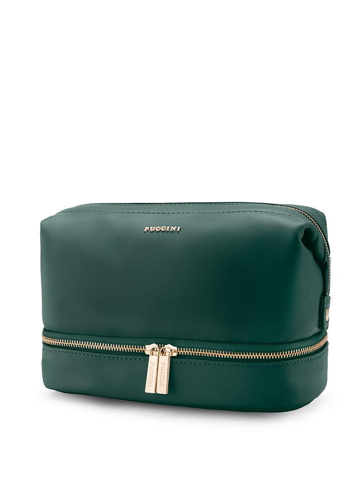 Puccini Kosmetyczka w kolorze zielonym - 25,5 x 13 x 15 cm rozmiar: onesize