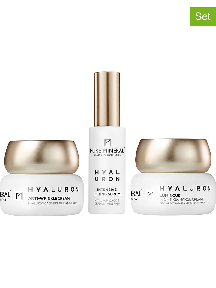 PURE MINERAL 3-częściowy zestaw do pielęgnacji twarzy "Hyaluron" rozmiar: onesize