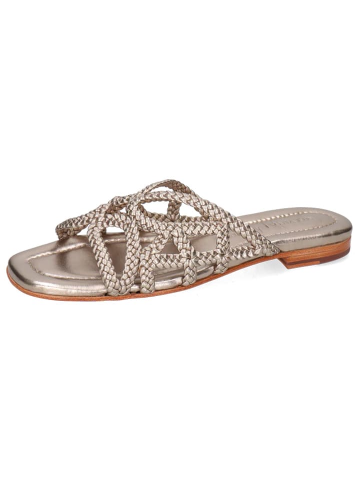 MELVIN & HAMILTON Skórzane klapki "Elodie 64" w kolorze złotym rozmiar: 36