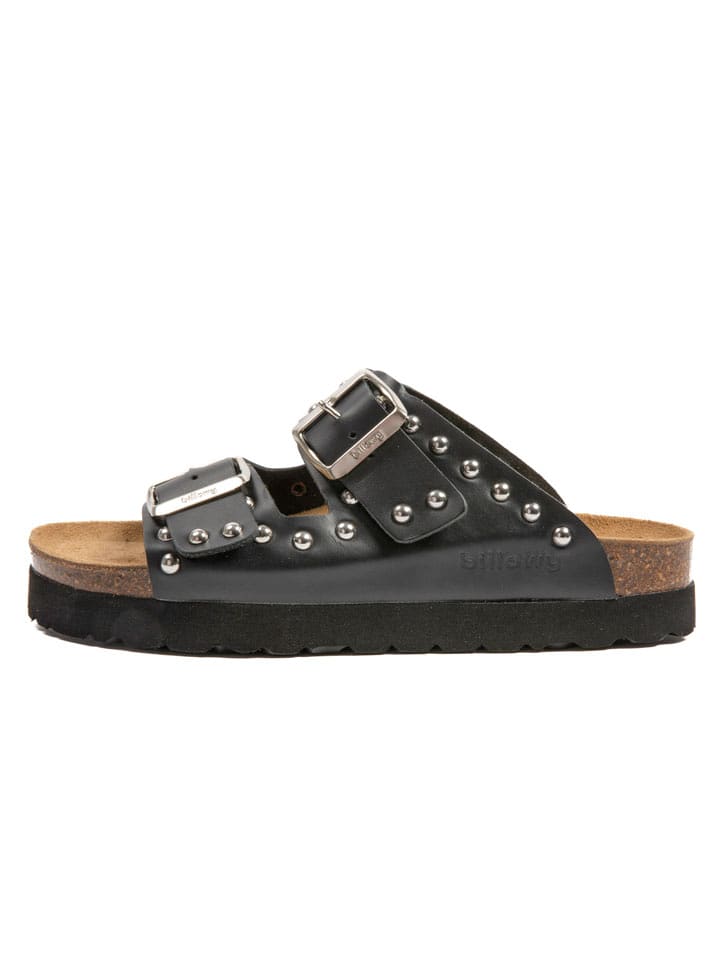 billowy Skórzane klapki w kolorze czarnym rozmiar: 38