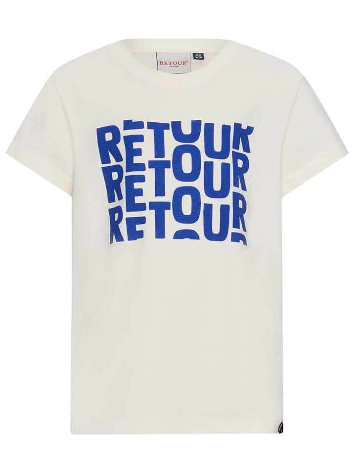 Retour Koszulka "Gidion" w kolorze kremowym rozmiar: 176