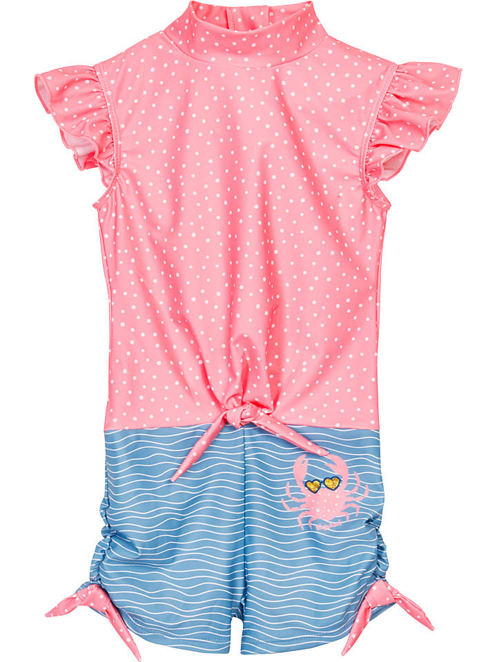 Playshoes Strój kąpielowy w kolorze jasnoróżowo-błękitnym rozmiar: 86/92