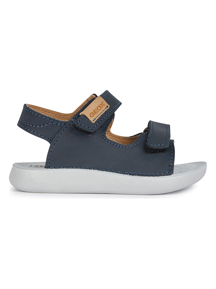 Geox Skórzane sandały "Lightfloppy" w kolorze granatowym rozmiar: 26