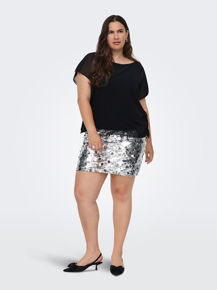 ONLY Carmakoma Bluzka w kolorze czarnym rozmiar: 44