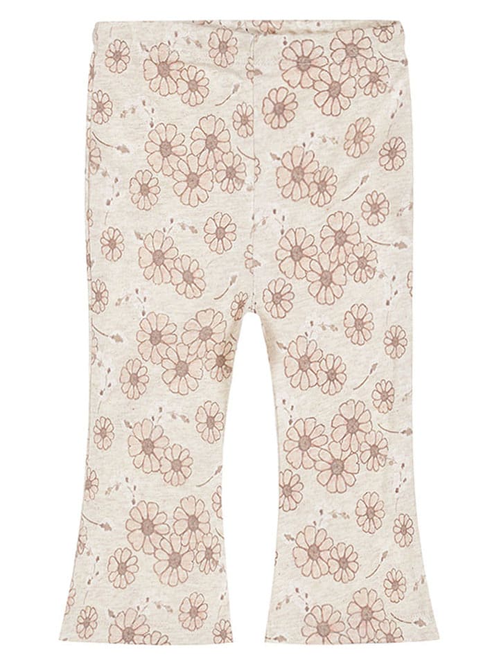 Dirkje Legginsy w kolorze beżowym rozmiar: 104