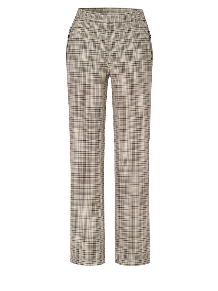 Relaxed by TONI Spodnie "Scarlet" w kolorze czarno-kremowym rozmiar: 44