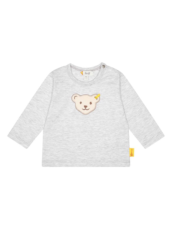 Steiff Koszulka w kolorze jasnoszarym rozmiar: 80