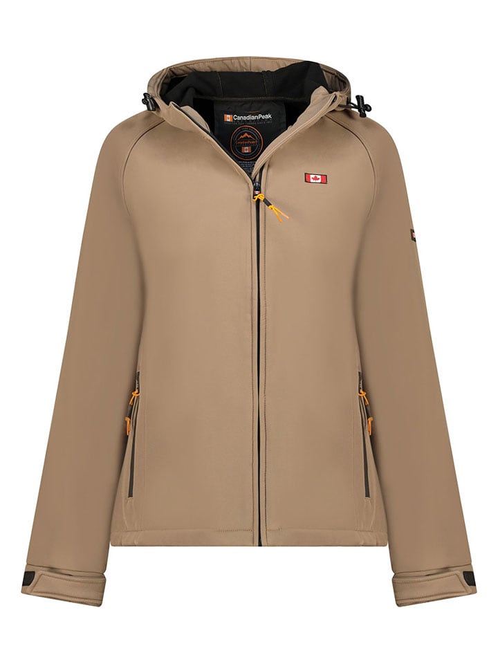 Canadian Peak Kurtka softshellowa "Tamigoglasseak" w kolorze jasnobrązowym rozmiar: M