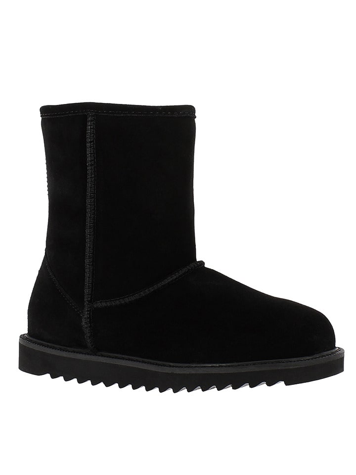 Gooce Skórzane kozaki zimowe "Sawel Waterproof" w kolorze czarnym rozmiar: 41