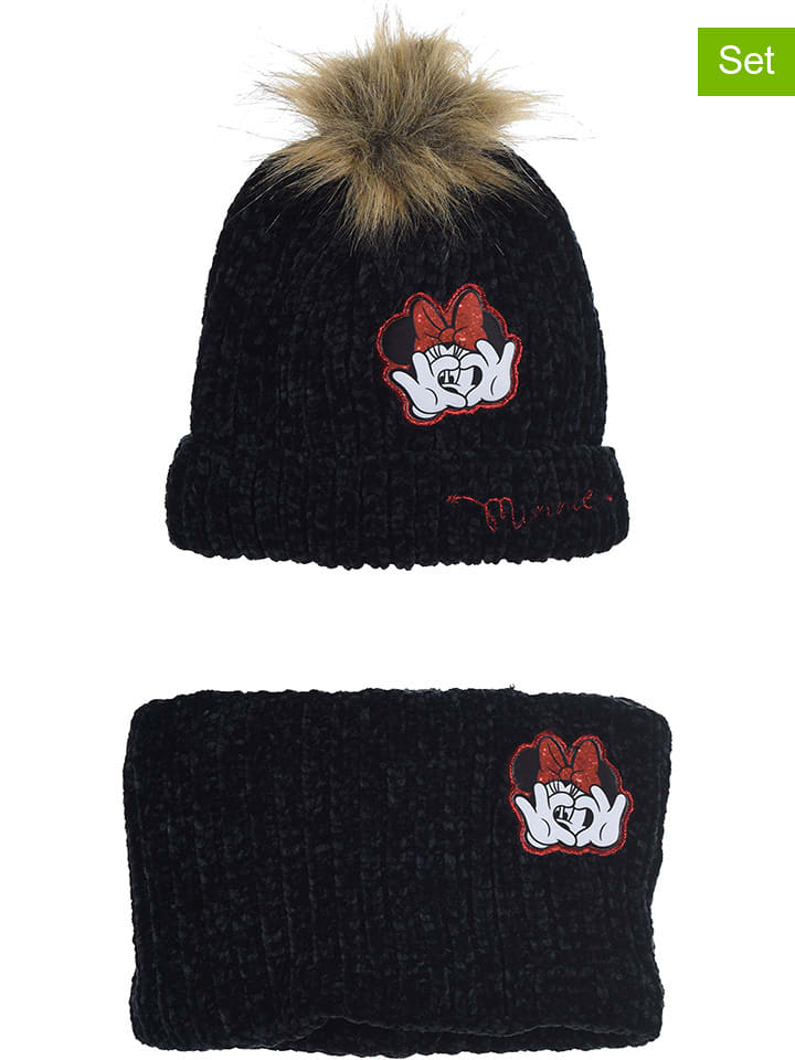 Disney Minnie Mouse 2-częściowy zestaw "Minnie" w kolorze czarnym rozmiar: 52 cm