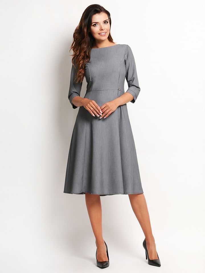 Awama Sukienka w kolorze szarym rozmiar: L