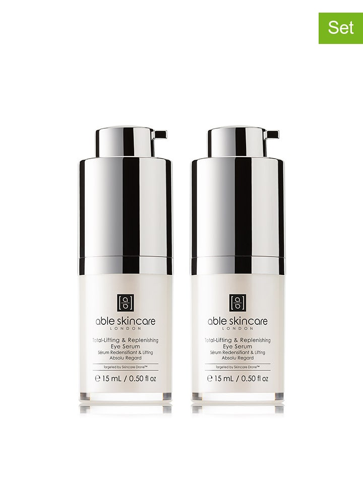 Able Skincare Serum pod oczy (2 szt.) "Total-Lifting & Replenishing" - po 15 ml rozmiar: onesize