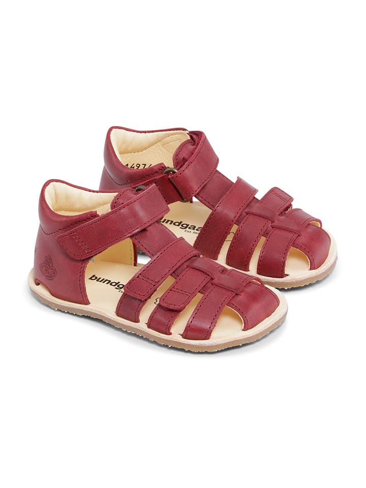 Bundgaard Skórzane półsandały "Sebastian II" w kolorze czerwonym rozmiar: 22