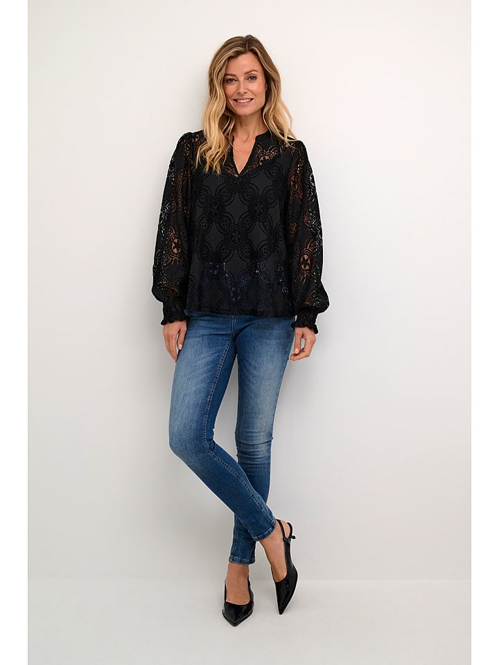 CULTURE Bluzka w kolorze czarnym rozmiar: L