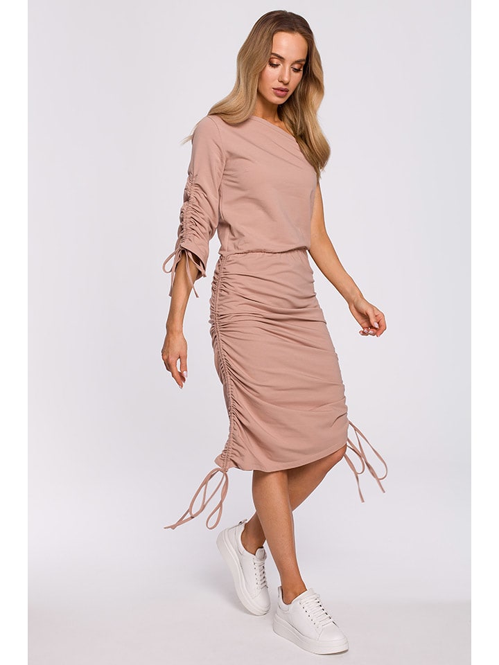 made of emotion Sukienka w kolorze beżowym rozmiar: S