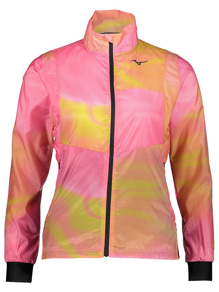 Mizuno Kurtka sportowa "Premium Aero" w kolorze jasnoróżowo-żółto-czarnym rozmiar: XS