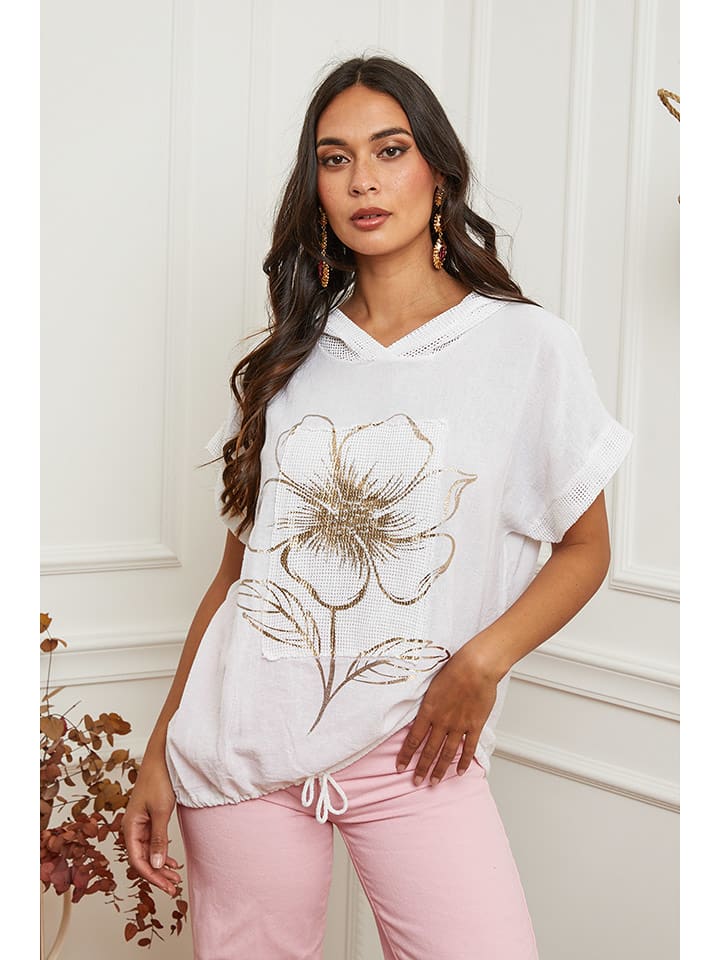 La Compagnie Du Lin Koszulka w kolorze białym rozmiar: XXL