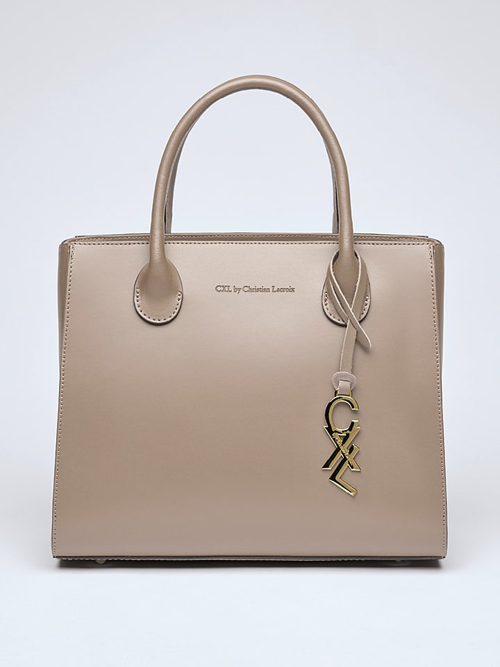CXL by Christian Lacroix Skórzana torebka "Montaigne" w kolorze beżowym - 31 x 26 x 15 cm rozmiar: onesize