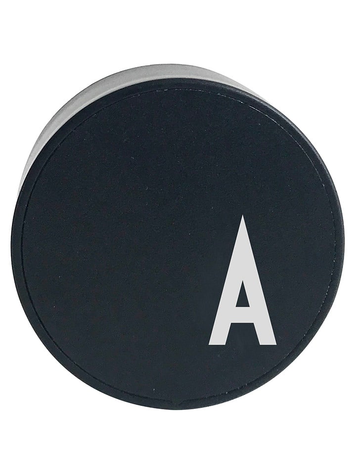Design Letters Wtyczka ładowania "My Charger - A" w kolorze czarnym - Ø 4,5 cm rozmiar: onesize