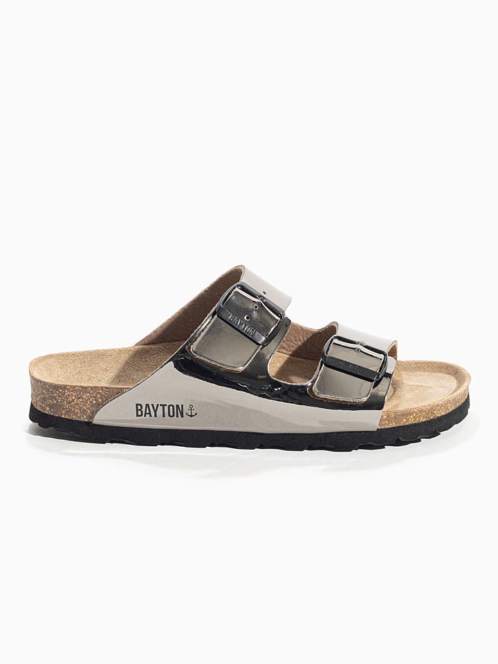 BAYTON Klapki "Tracy" w kolorze srebrnym rozmiar: 39